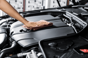 how to clean car engine at home