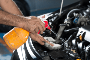 how to clean car engine at home