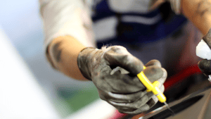 how to check engine oil